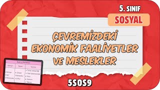 Çevremizdeki Ekonomik Faaliyetler ve Meslekler 📕 tonguçCUP 3Sezon  5SOS9 2024 [upl. by Burdett]