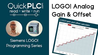 LOGO Analog amplifier gain amp offset  Siemens PLC programming [upl. by Macleod789]