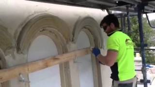 Running arched window moulds insitu [upl. by Sremlahc236]