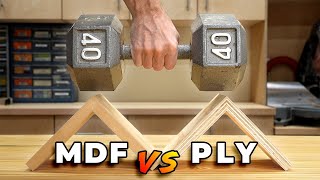 Testing MDF vs Plywood  What to Buy [upl. by Kelli]