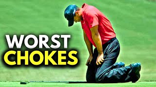 10 BIGGEST Chokes In Golf History [upl. by Gadmann643]