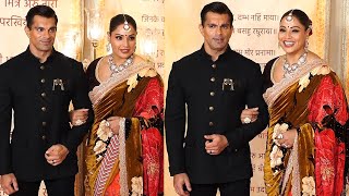 Bipasha Basu With Hubby Karan Singh Grover at Anant AmbaniRadhika Merchant Wedding Reception [upl. by Lianna]