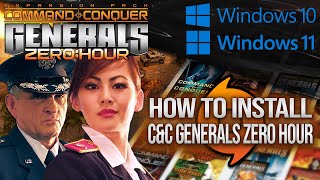 Guide How to Download amp Install CampC Generals Zero Hour on Windows 11 [upl. by Alyda]