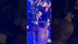 🏆🇺🇸 JON JONES HANDS UFC HEAVYWEIGHT TITLE TO PRESIDENT DONALD TRUMP AT UFC 309 [upl. by Jareen702]