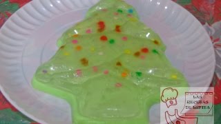 GELATINA DE LIMON CON QUESOPOSTRE NAVIDEÑO [upl. by Assiluy]