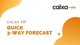 Quick 3Way Forecast in Calxa [upl. by Arita]