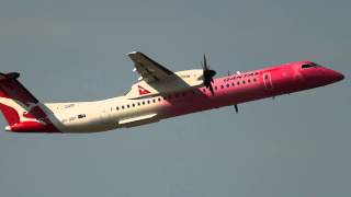 QantasLink Dash 8 Q400 Takeoff Cairns [upl. by Eelessej479]