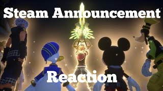 kingdom hearts steam announcement trailer reaction [upl. by Dnaltiac]