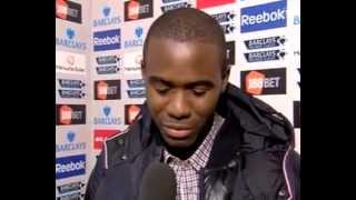 An emotional Fabrice Muamba gave thanks to his supporters ahead of Boltons match against Tottenham [upl. by Onidranreb]