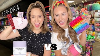 SEPHORA KID💋 VS FIDGET KID 🪀 SHOPPING CHALLENGE [upl. by Dez633]