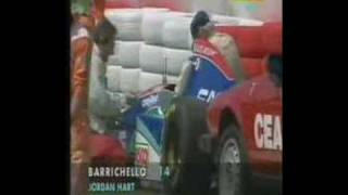 Barrichellos Imola crash in 1994 [upl. by Ennaeilsel]