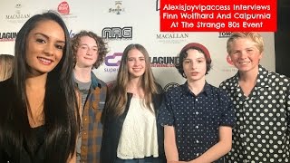 Stranger Things Finn Wolfhard And Calpurnia Interview With Alexisjoyvipaccess  Strange 80s [upl. by Shirline93]