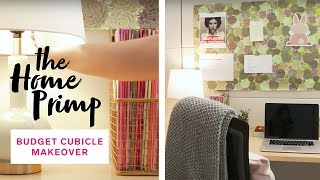 How to update your office cubicle for under 50  The Home Primp [upl. by Girardi]