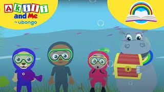 STORYTIME Akilis Ocean Adventures  New Words with Akili  African Educational Cartoons [upl. by Kcirrad364]