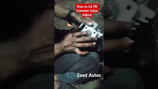 How to Cd 70 Cylender Valve Adjust  shorts bikerepair mechanic [upl. by Anavas36]