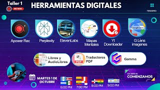 TALLER EN VIVO 1 HERRAMIENTAS DIGITALES  INTELIGENCIA ARTIFICIAL [upl. by Harle]