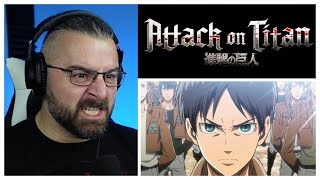 ATTACK ON TITAN 1X2 REACTION That day The fall of Shiganshina part 2 [upl. by Vannie390]