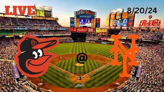 Baltimore Orioles  New York Mets  LIVE PlaybyPlay amp Commentary  82024  Game 127 [upl. by Antonie]