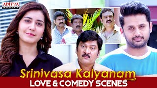 quotSrinivasa Kalyanamquot Movie Love amp Comedy Scenes  Nithiin Rashi Khanna Nandita  Aditya Movies [upl. by Mirak]