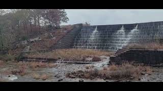 Okmulgee Lake Spillway  Oklahoma  11042024 [upl. by Lleznol]