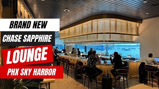 Chase Sapphire Reserve Lounge at Phoenix Sky Harbor Airport Full Tour amp Review  Newest PHX Lounge [upl. by Ardnosal]