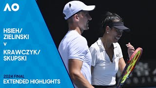 ZielinskiHsieh v SkupskiKrawczyk Extended Highlights  Australian Open 2024 Final [upl. by Eniamzaj]