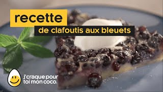 Recette de Clafoutis aux Bleuets [upl. by Rediah949]