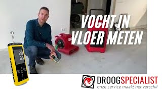 Vocht in vloer meten [upl. by Assenay327]