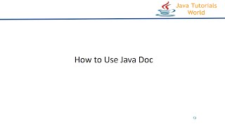 How to Generate JavaDocumentation using java doc tool  java doc command [upl. by Wyatan]