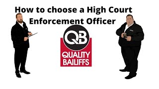 How to choose a High Court Enforcement Officer  Professional HCEO  Quality Bailiffs [upl. by Hgielah]