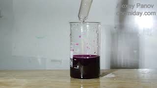 Reduction of potassium permanganate with sulfur dioxide [upl. by Refotsirc]