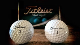 Titleist AVX vs Taylormade TP5  LOW SPIN GOLF BALL FACEOFF [upl. by Devlen]