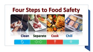 Video 3 Four Steps to Food Safety أربع خطوات لسلامة الأغذية [upl. by Jeremias691]