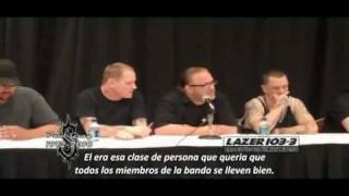 Conferencia de Prensa completo que Dio Slipknot el 250510 por la muerte de PaulSub Español [upl. by Aitnahs]