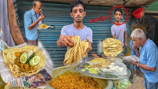 HS Pass Student Selling Paratha  Daily 500 Paratha Sold Out  Paratha Sabji ₹20  Street Food India [upl. by Tellford]