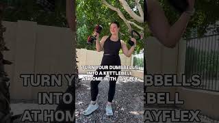 Already have dumbbells at home Turn them into a kettlebell with Jayflex homefitness viral fyp [upl. by Morena]