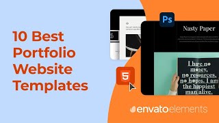 10 Best Portfolio Website Templates [upl. by Wester]