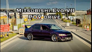 Mitsubishi Evo 7 POV drive in England [upl. by Ard]