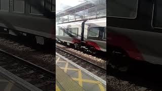 Stansted Express 745010 arrives at Tottenham Hale for Stansted Airport [upl. by Enelez]