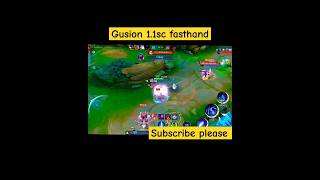 Gusion fasthand gusion mlbb cover music remix coversong dance shortsfeed [upl. by Zolner693]