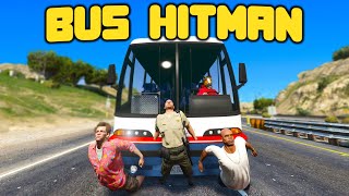 BUS HITMAN SMASHES PEOPLE IN GTA 5 RP [upl. by Anirad403]