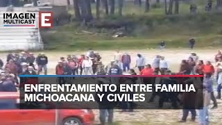 Civiles se enfrentan contra supuestos miembros de la Familia Michoacana [upl. by Wooster]