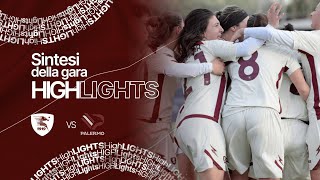 Serie C Femminile 20242025  13ª Giornata  Salernitana WomanPalermo 22  Highlights [upl. by Lissy]