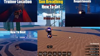 How To Get Sun Breathing DS Midnight Sun Sun Breathing ShowCase [upl. by Ttemme]