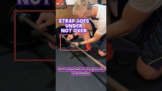 How to use lifting straps in 15 seconds [upl. by Chapell]