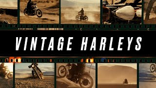 Vintage Harleys  Motorcycle Sound Effects Library [upl. by Cornelia]