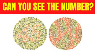 CAN YOU SEE THE HIDDEN NUMBER  COLOUR BLIND TEST [upl. by Colman]