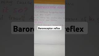 What do you mean by baroreceptor reflex [upl. by Camellia]