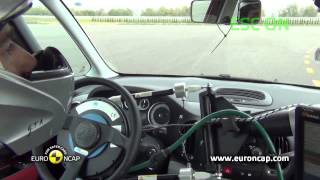 Euro NCAP  Fiat 500L  2012  ESC test [upl. by Einnij707]