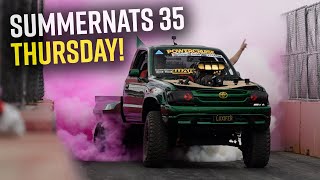 Summernats 35 Thursday WENT OFF Skid Row Burnout Wildcards amp MORE [upl. by Varian]